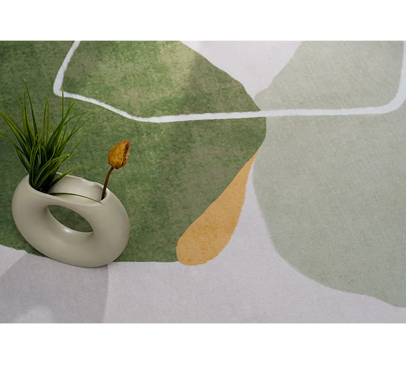 Modern Abstract Non-Shedding Area Rug Semi-Sun 120X160CM