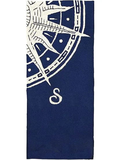 Nautical Compass Hand-Tufted Indoor/Outdoor Mats & Rugs