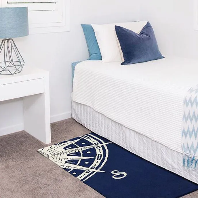 Nautical Compass Hand-Tufted Indoor/Outdoor Mats & Rugs