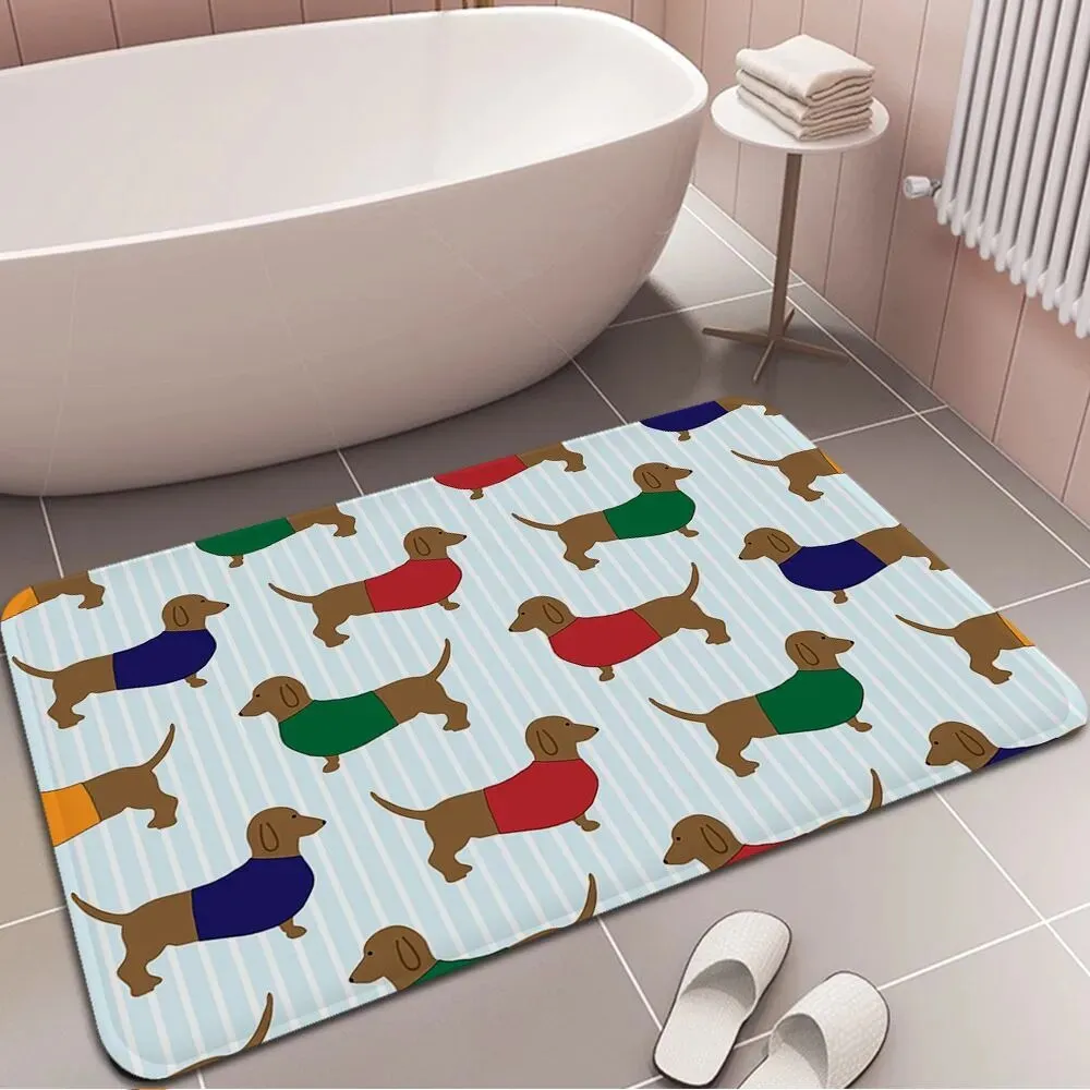 Non-slip Dachshund Floor Mat