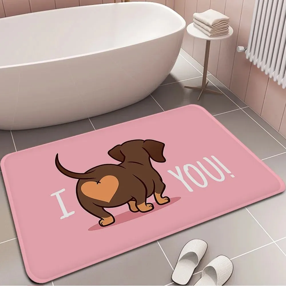 Non-slip Dachshund Floor Mat