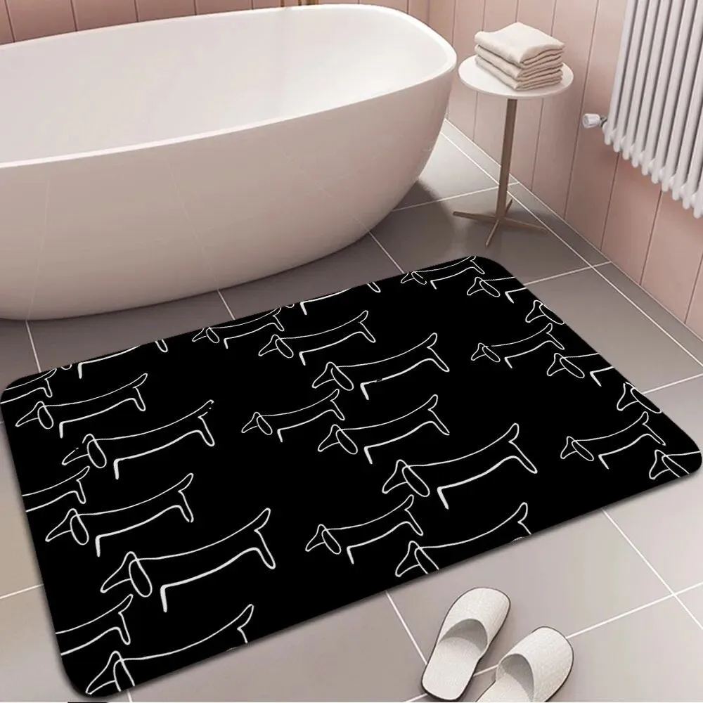 Non-slip Dachshund Floor Mat