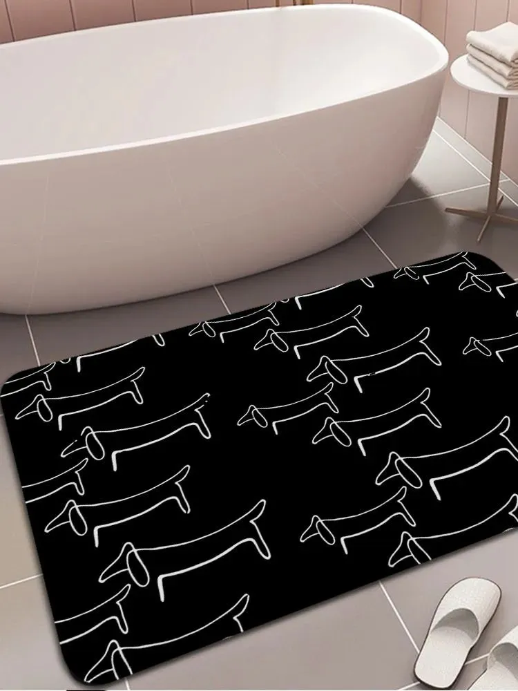 Non-slip Dachshund Floor Mat