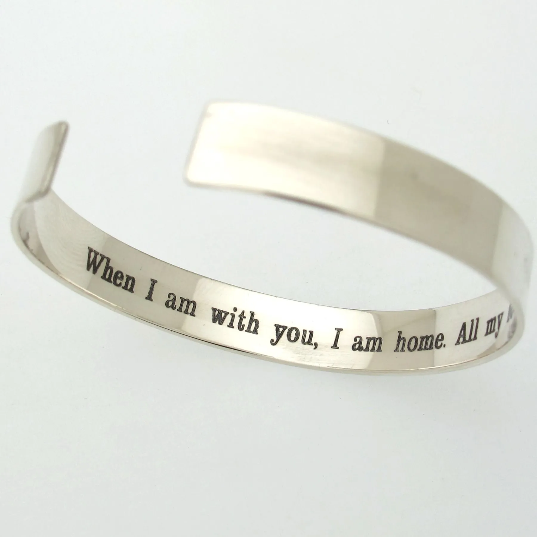 Personalized bracelet for Hubby