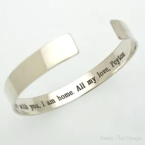 Personalized bracelet for Hubby