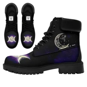 Personalized Night Sky Boots, Custom Starry Skies Boots, Unisex Stylish Boots,TB-24020028-1