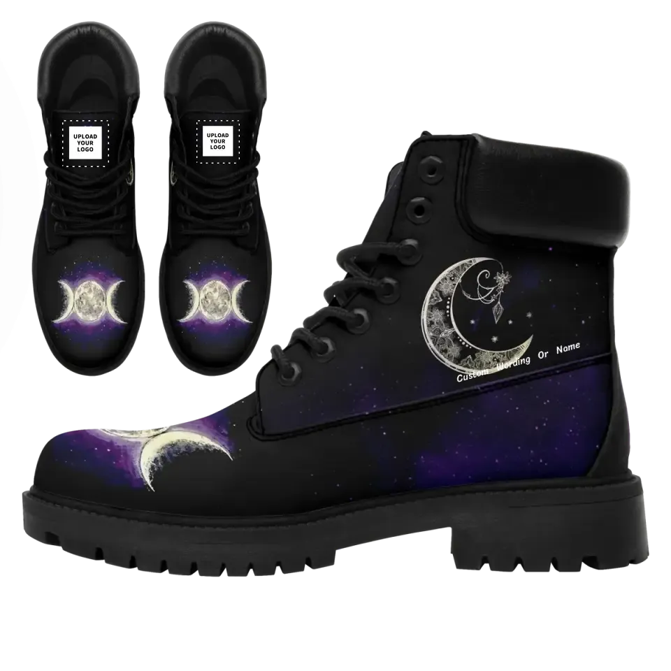 Personalized Night Sky Boots, Custom Starry Skies Boots, Unisex Stylish Boots,TB-24020028-1