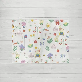 Place mat Kids&Cotton Vegetables 02 Multicolour 45 x 35 cm 2 Units