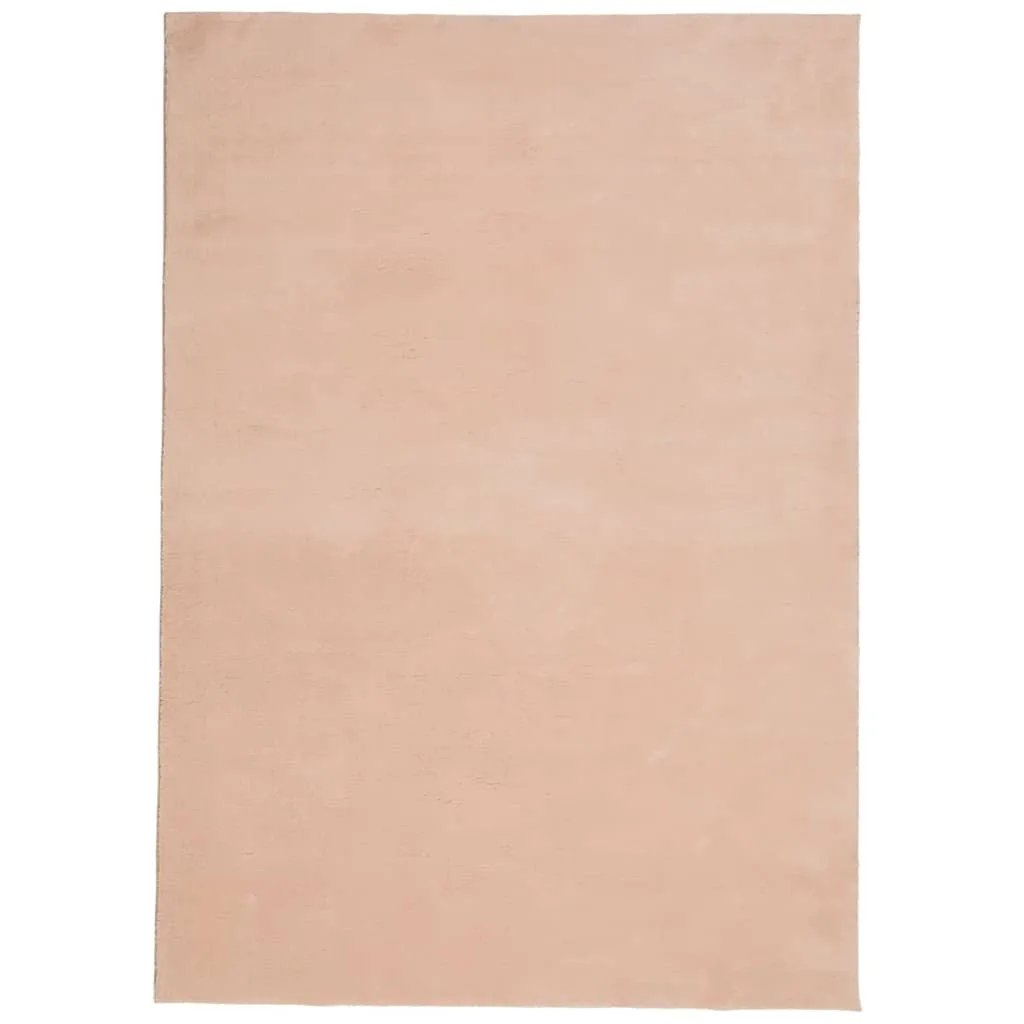 Rug HUARTE Short Pile Soft and Washable Blush 140x200 cm