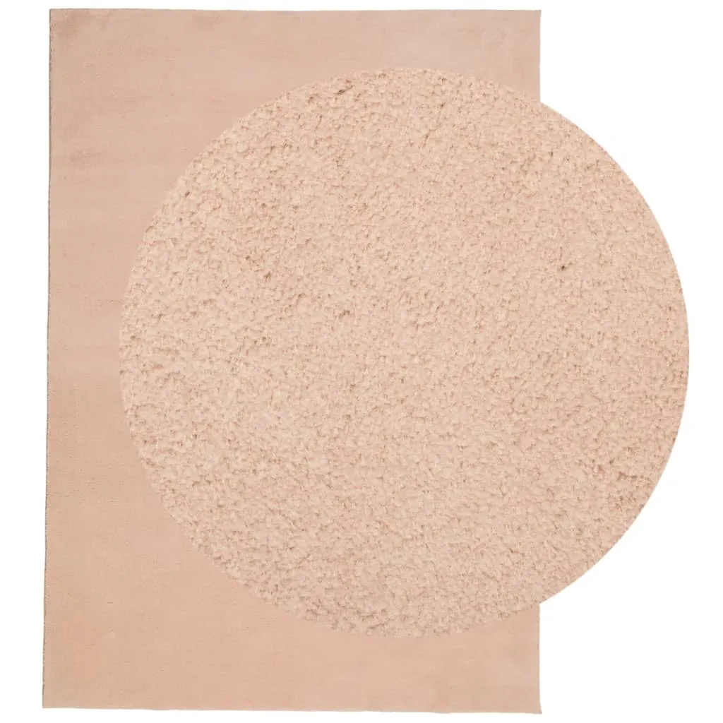 Rug HUARTE Short Pile Soft and Washable Blush 140x200 cm