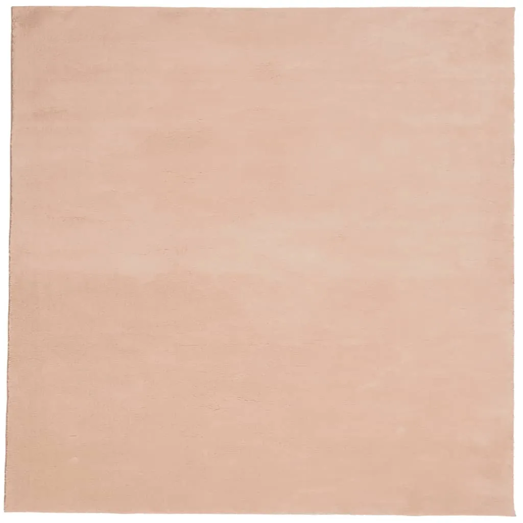 Rug HUARTE Short Pile Soft and Washable Blush 160x160 cm