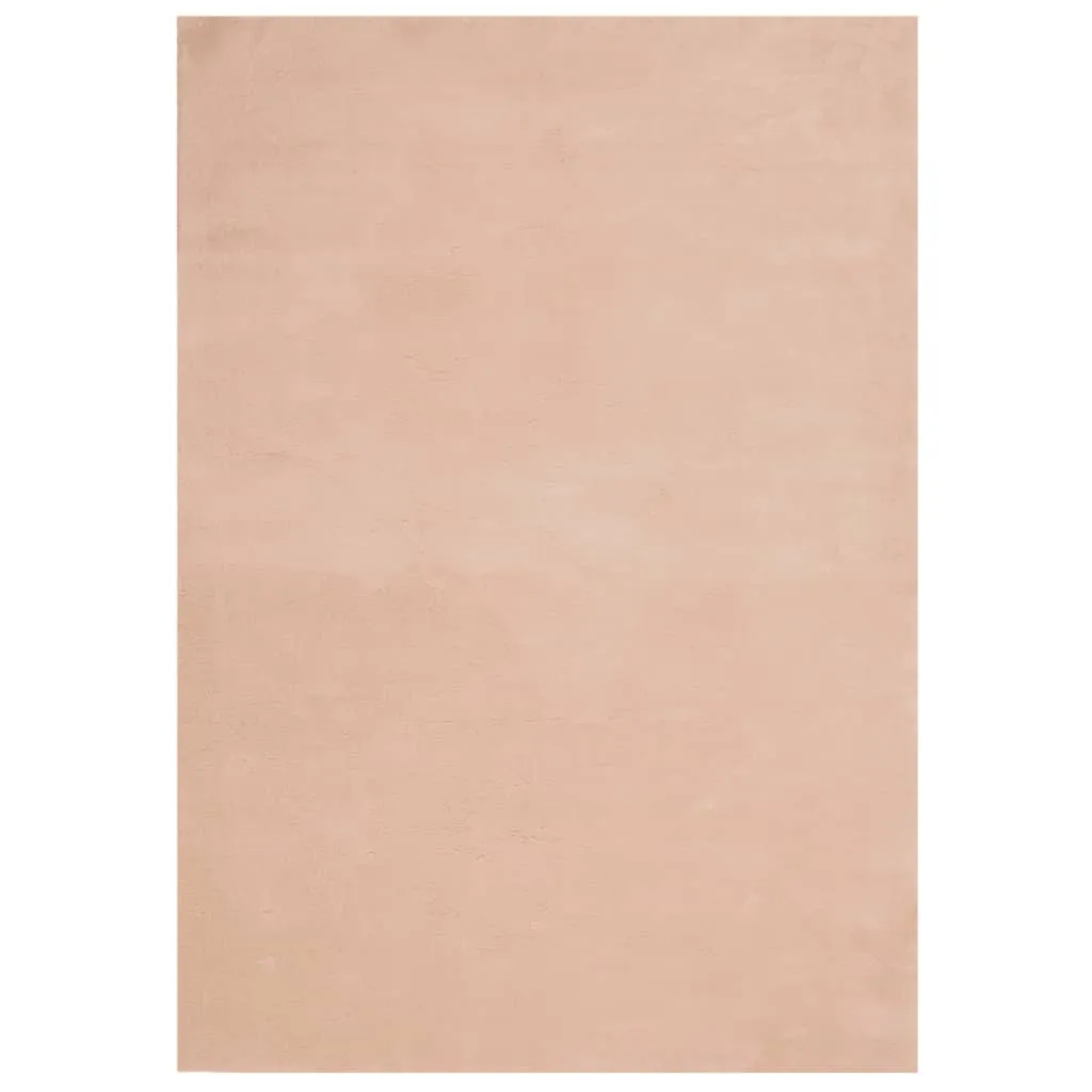 Rug HUARTE Short Pile Soft and Washable Blush 160x230 cm