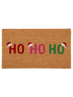 Shiraleah "Ho Ho Ho" Santa Hat Doormat, Multi