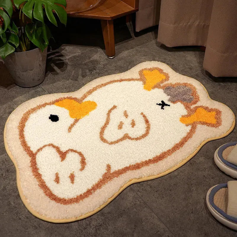 SINOTAO  -   Bedroom Floor Mat Doormat Creative Cartoon Carpet Toilet Bathroom Bathroom Non-Slip Absorbent Mat