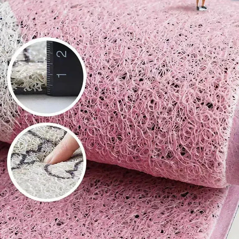 SINOTAO  -  Cartoon Sand Scraping Dust Door Entrance Doormat Hallway Bath Non-slip Rug Dust Removal Carpet Wire Loop Footpad Doormat