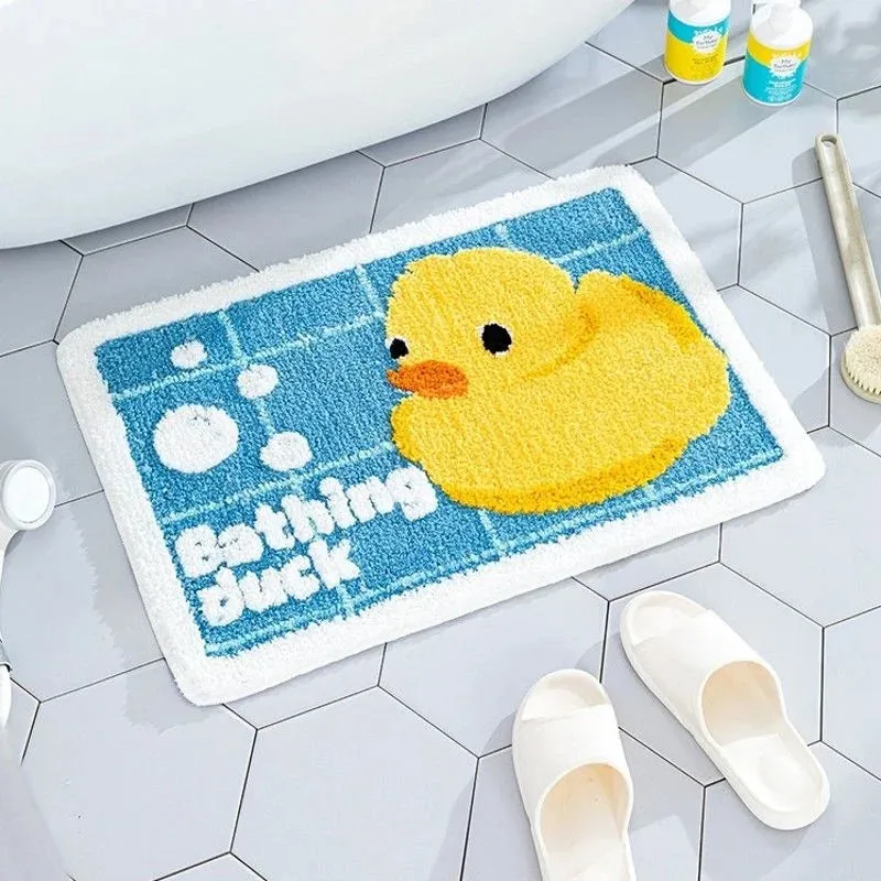 SINOTAO  -  Cute Cherry Floor Mat Bedroom Entrance Carpet Doormat Living Room Non Slip Mat Rugs Bathroom Cartoon Soft Fluffy Foot Mat