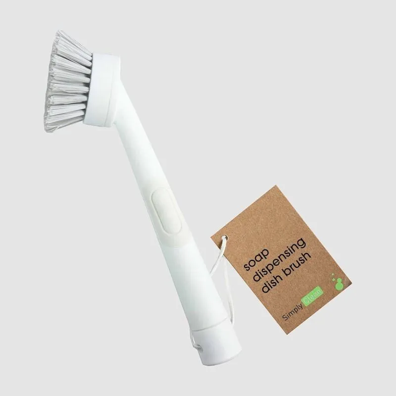 Soap Dispensing Brush - White