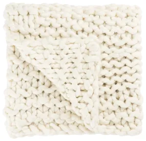 Sublime SBK07 Ivory Throw Blanket