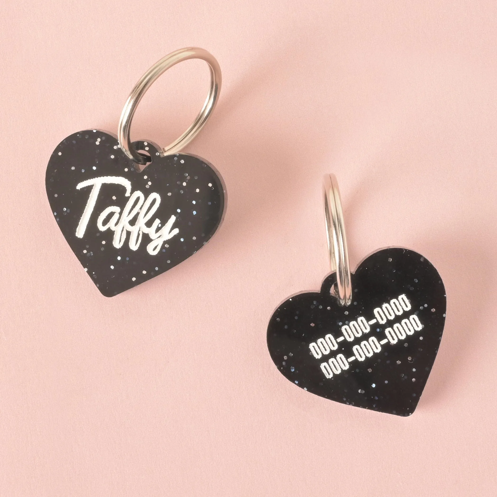 Taffy Heart Personalized Pet Tag