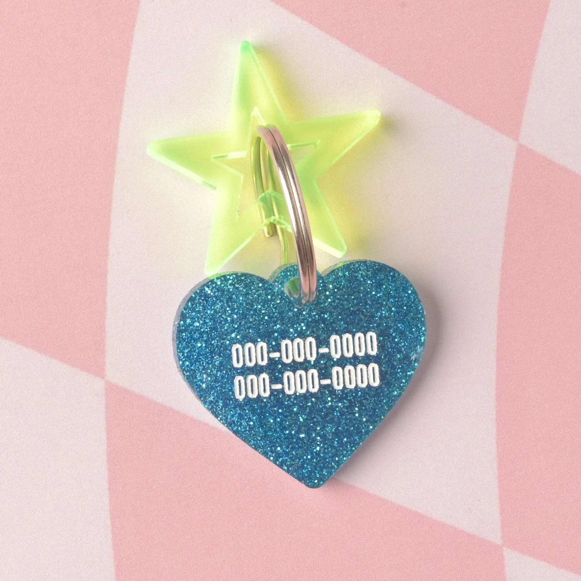 Taffy Heart Personalized Pet Tag