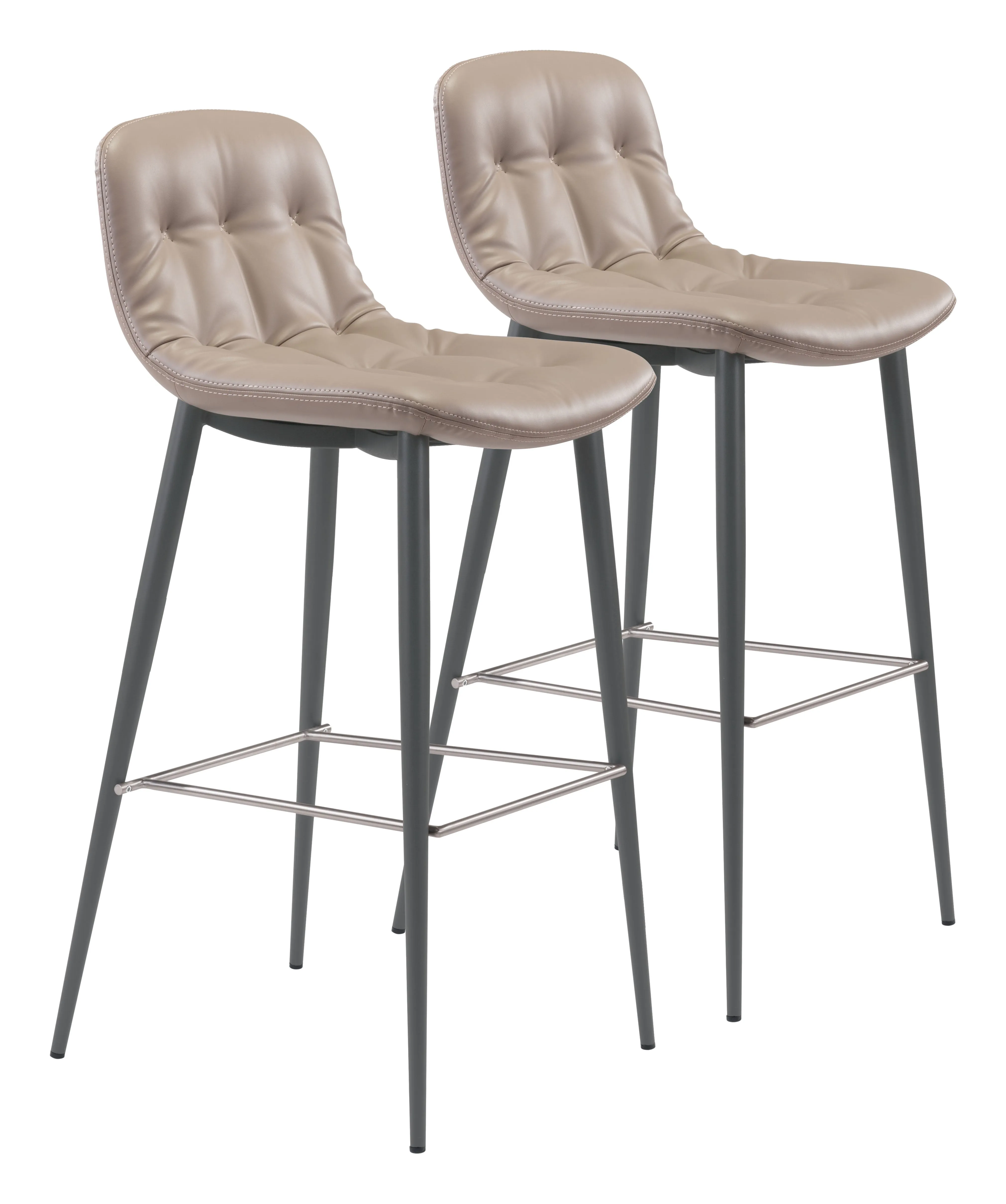 Tangiers Barstool (Set of 2) Taupe