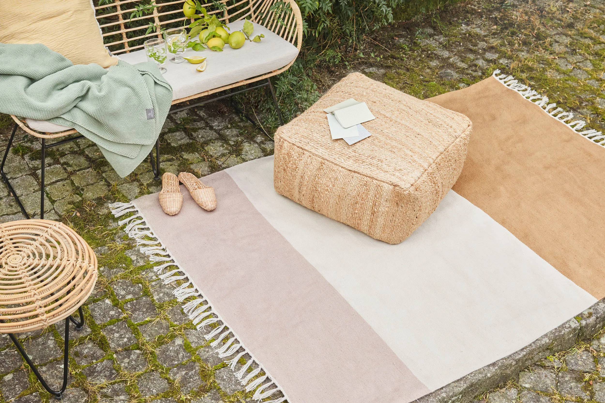 Tumla Doormat [Ochre & Natural white & Natural]