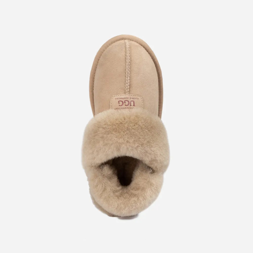 Ugg Coquette Slipper (Elastic Logo & Wool Strap) (Detachable Feature)