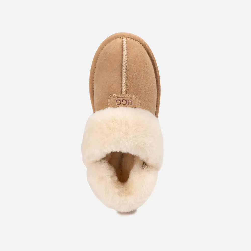 Ugg Coquette Slipper (Elastic Logo & Wool Strap) (Detachable Feature)