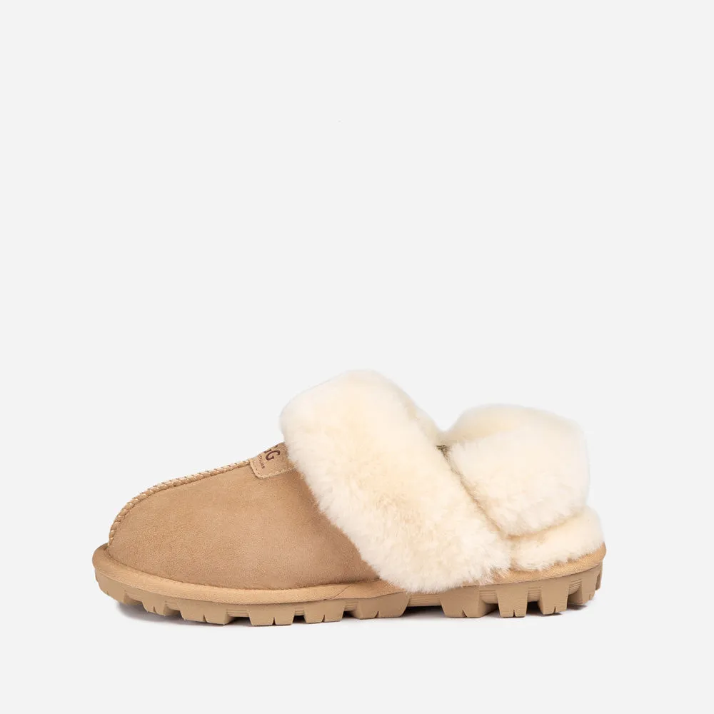 Ugg Coquette Slipper (Elastic Logo & Wool Strap) (Detachable Feature)