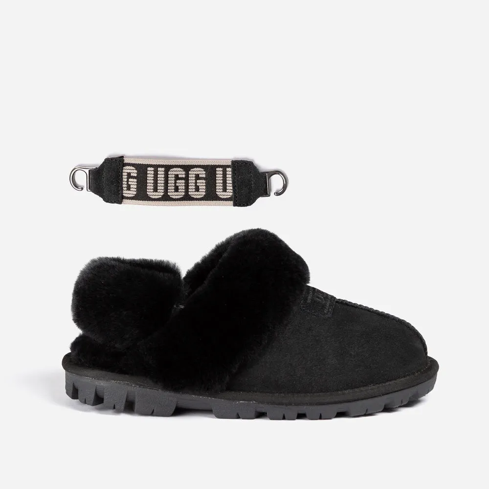 Ugg Coquette Slipper (Elastic Logo & Wool Strap) (Detachable Feature)