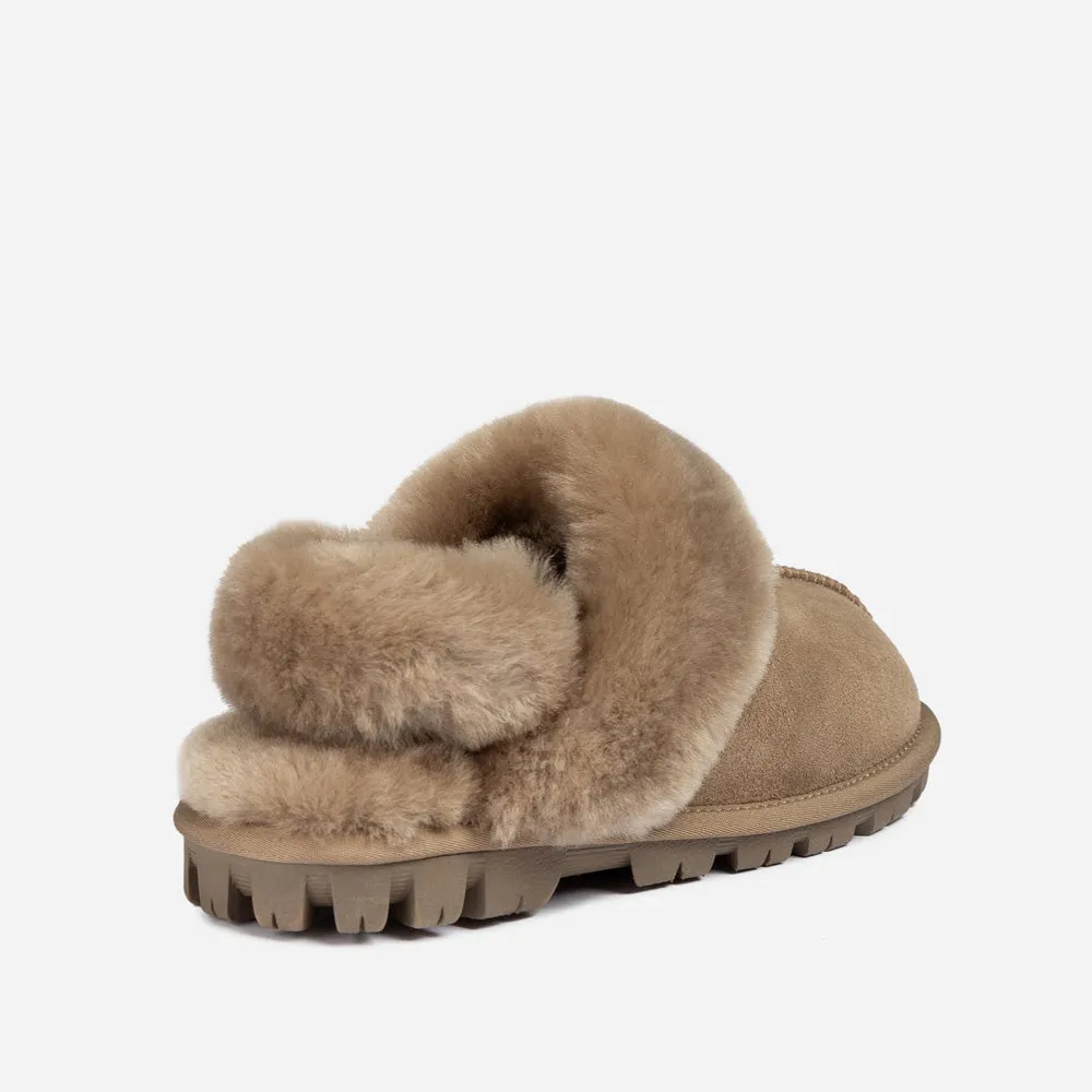 Ugg Coquette Slipper (Elastic Logo & Wool Strap) (Detachable Feature)