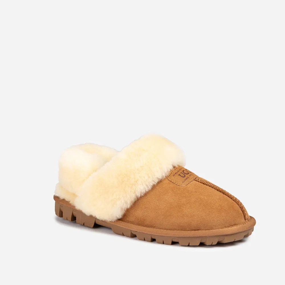 Ugg Coquette Slipper (Elastic Logo & Wool Strap) (Detachable Feature)