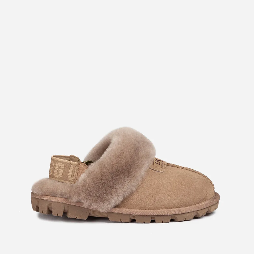 Ugg Coquette Slipper (Elastic Logo & Wool Strap) (Detachable Feature)