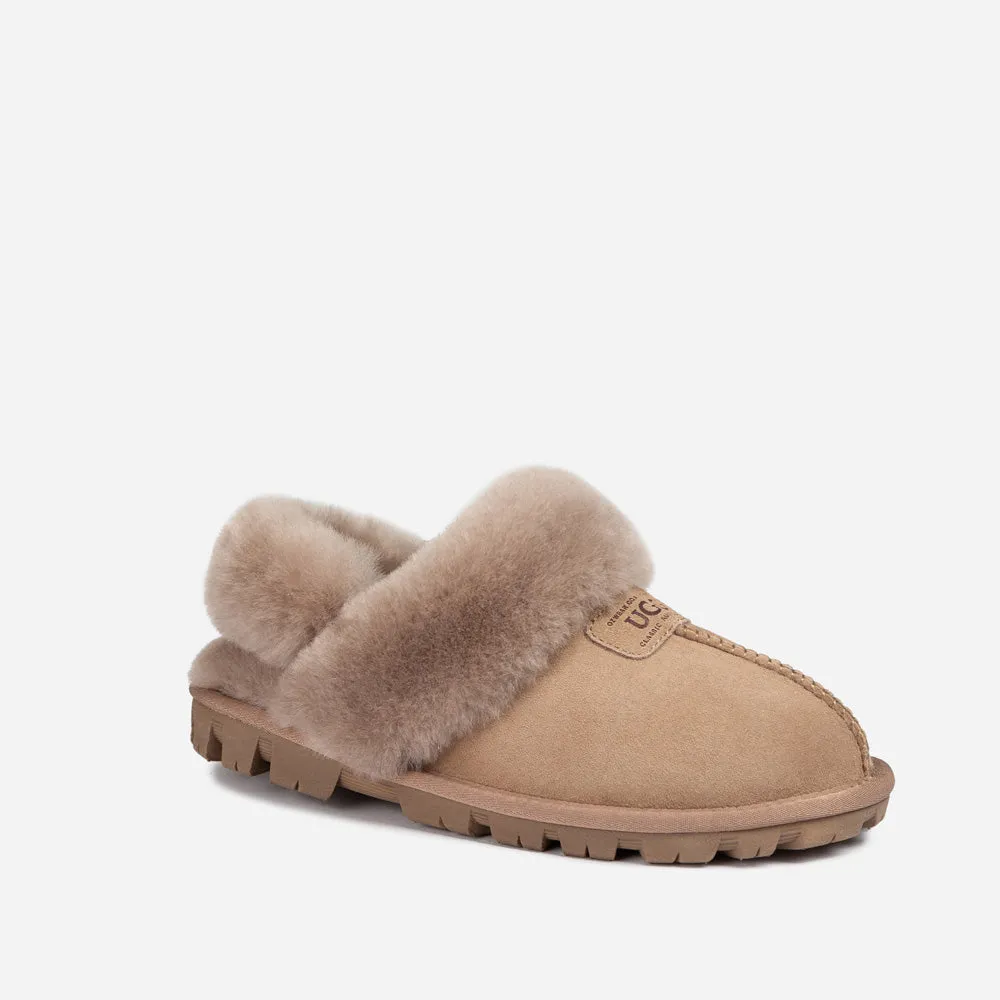 Ugg Coquette Slipper (Elastic Logo & Wool Strap) (Detachable Feature)