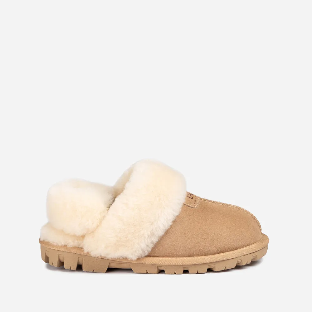 Ugg Coquette Slipper (Elastic Logo & Wool Strap) (Detachable Feature)