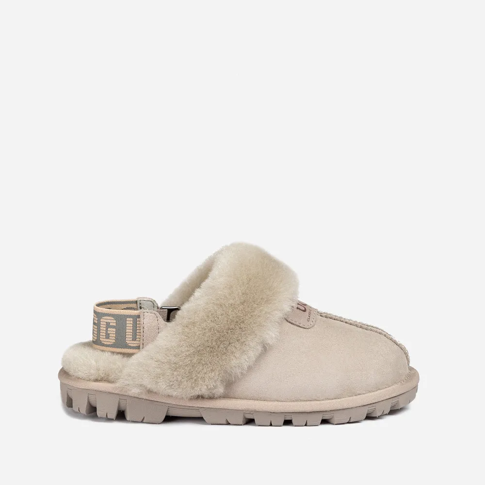 Ugg Coquette Slipper (Elastic Logo & Wool Strap) (Detachable Feature)