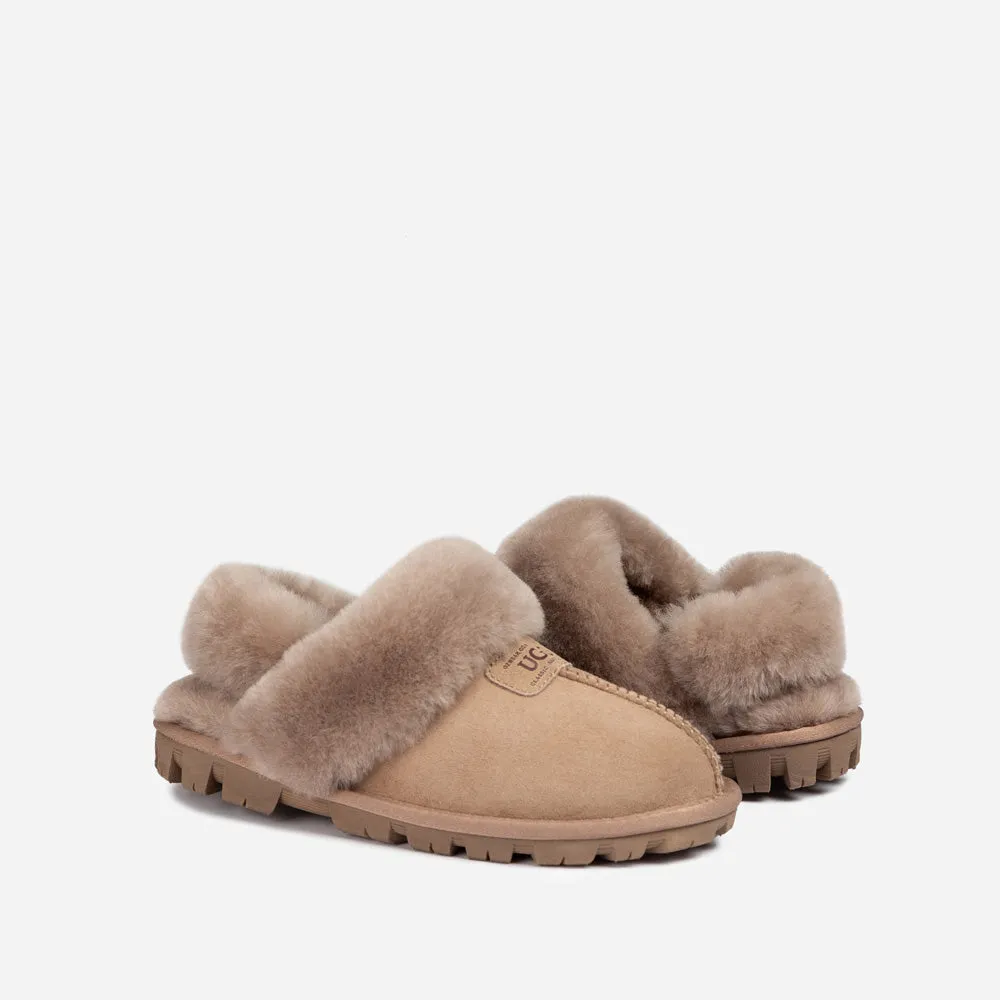 Ugg Coquette Slipper (Elastic Logo & Wool Strap) (Detachable Feature)