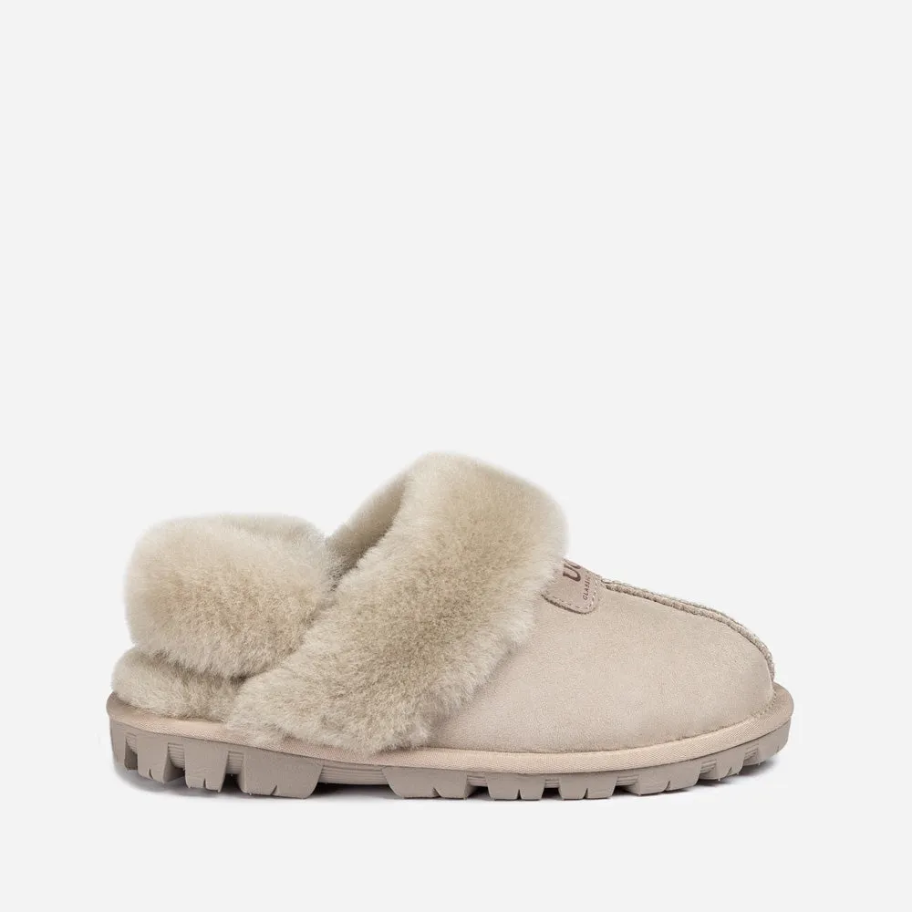 Ugg Coquette Slipper (Elastic Logo & Wool Strap) (Detachable Feature)