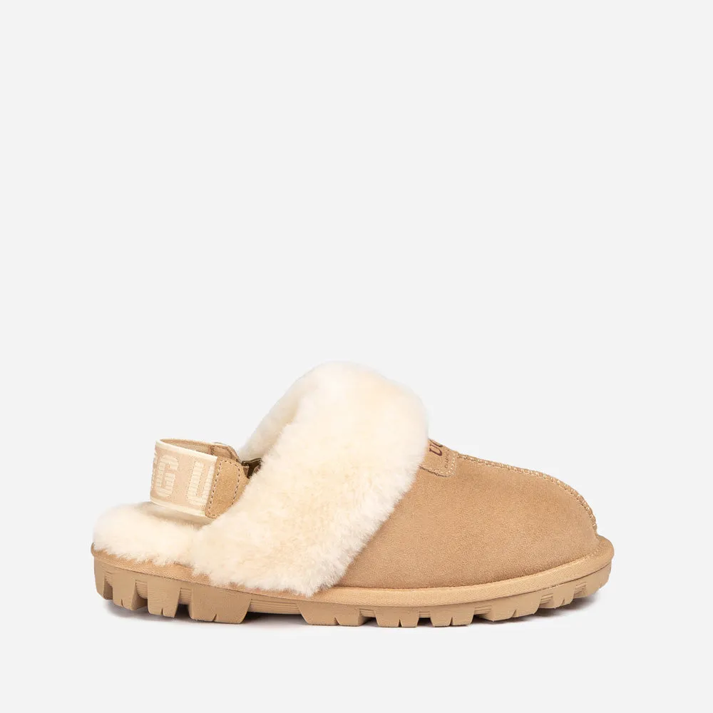 Ugg Coquette Slipper (Elastic Logo & Wool Strap) (Detachable Feature)