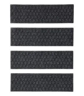 Washable Waterhog Mat, Stair Treads, Set of Four, Honeycomb